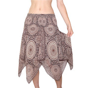 Y2K Silk Boho Brown Fairy Skirt (XS/S)