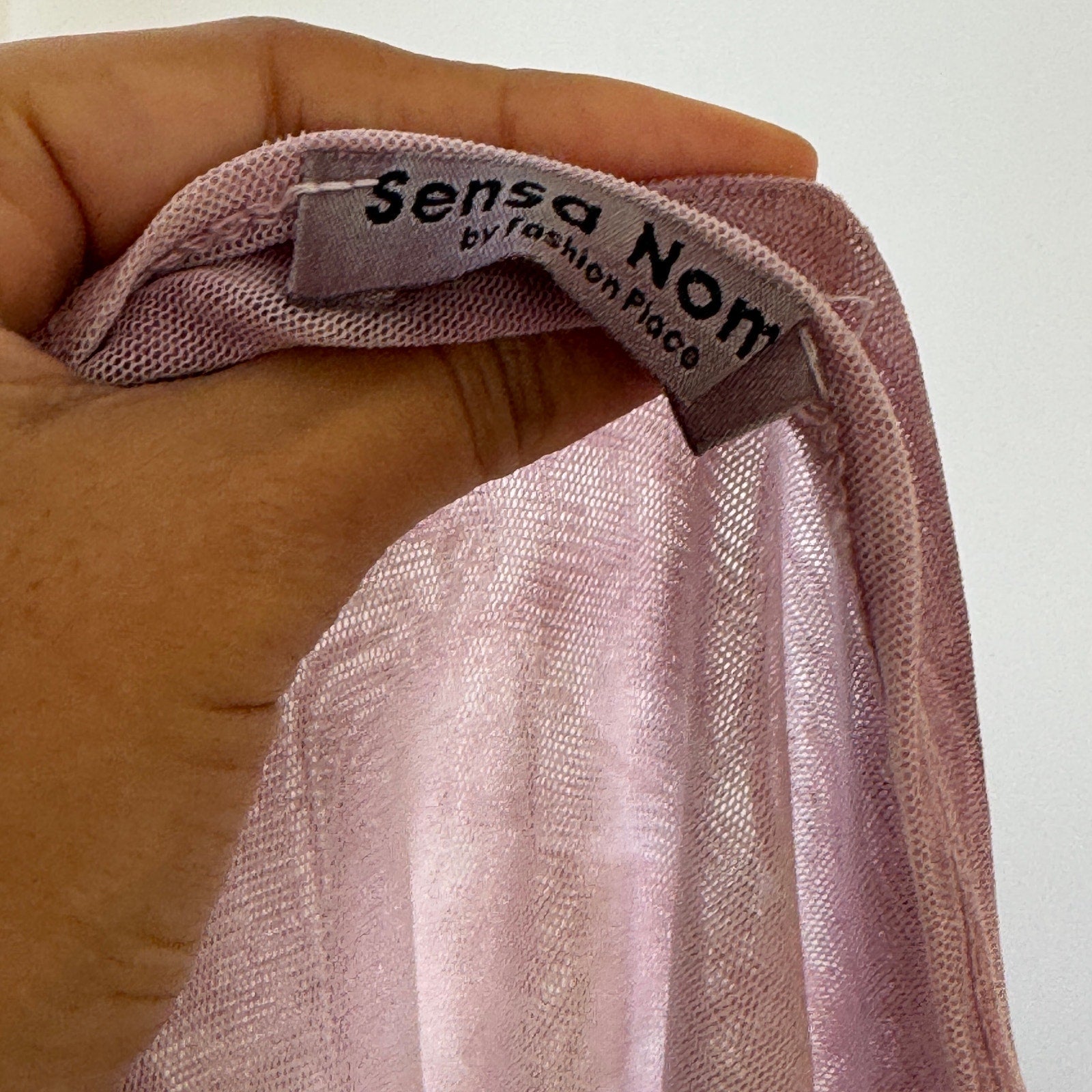 Vintage Italian Dusty Pink Mesh Top (M)