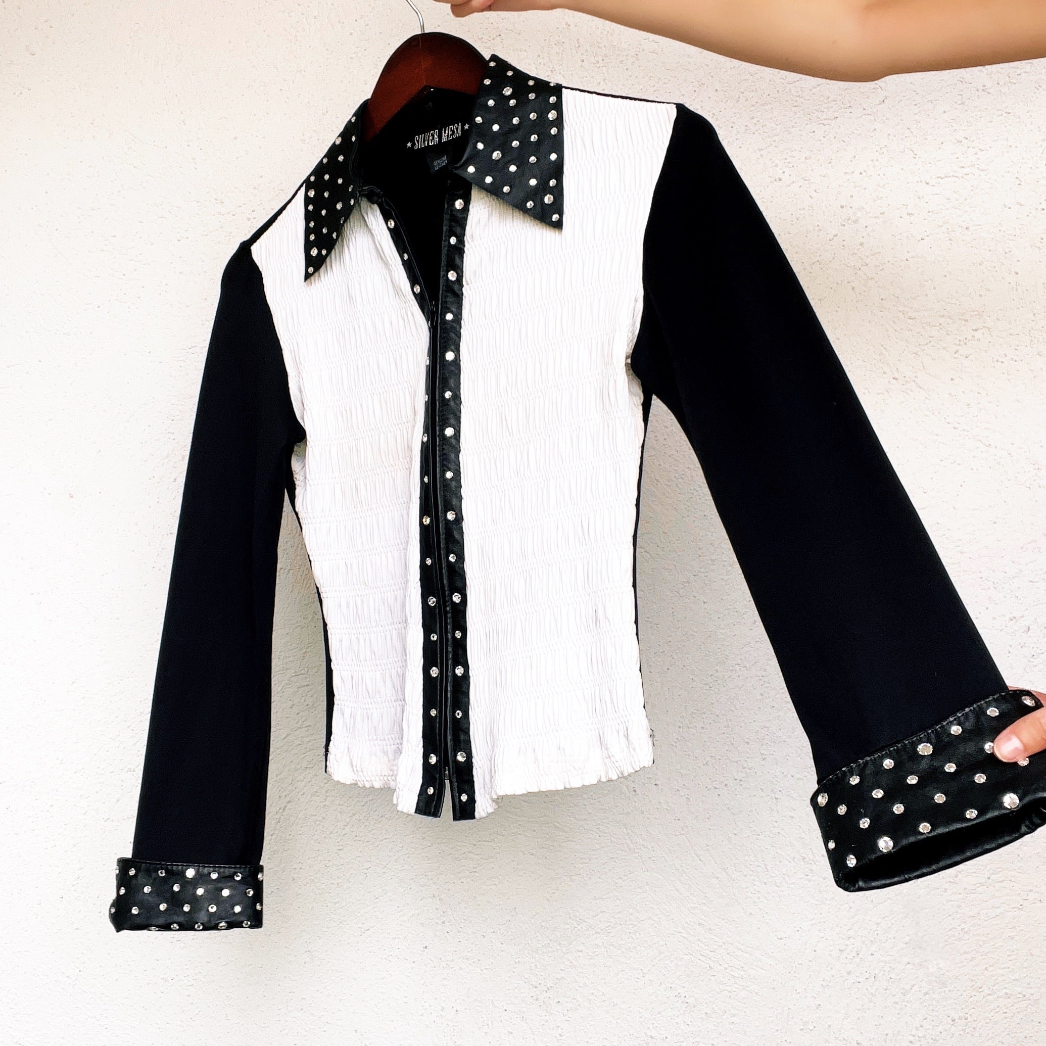 Vintage Leather Rodeo Queen Blouse - Small