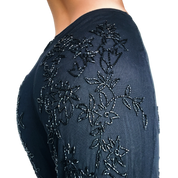 Vintage Black Beaded Pants (S)