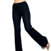Vintage Black Beaded Pants (S)