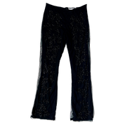 Vintage Black Beaded Pants (S)