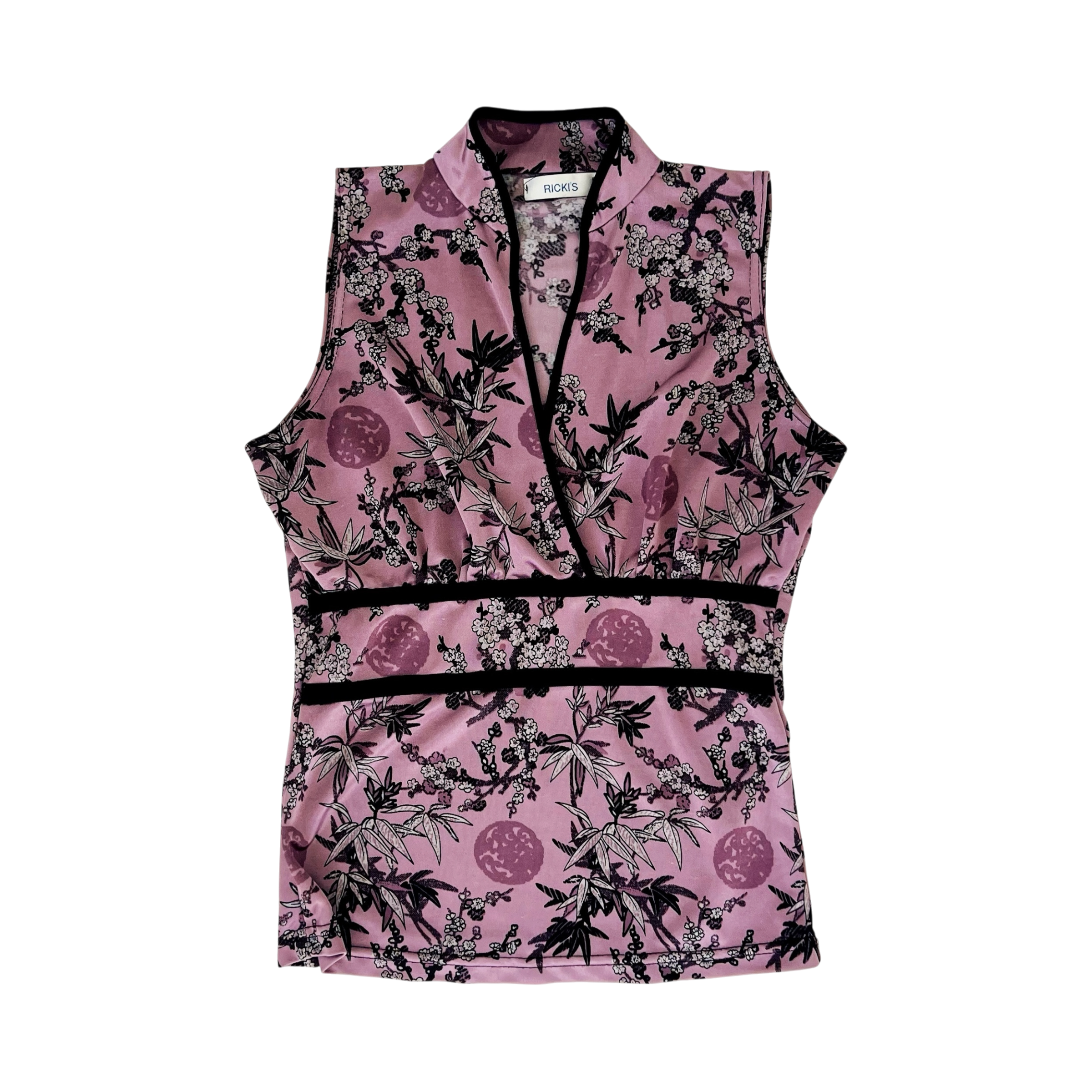 Vintage Lavender Floral Top (XS)