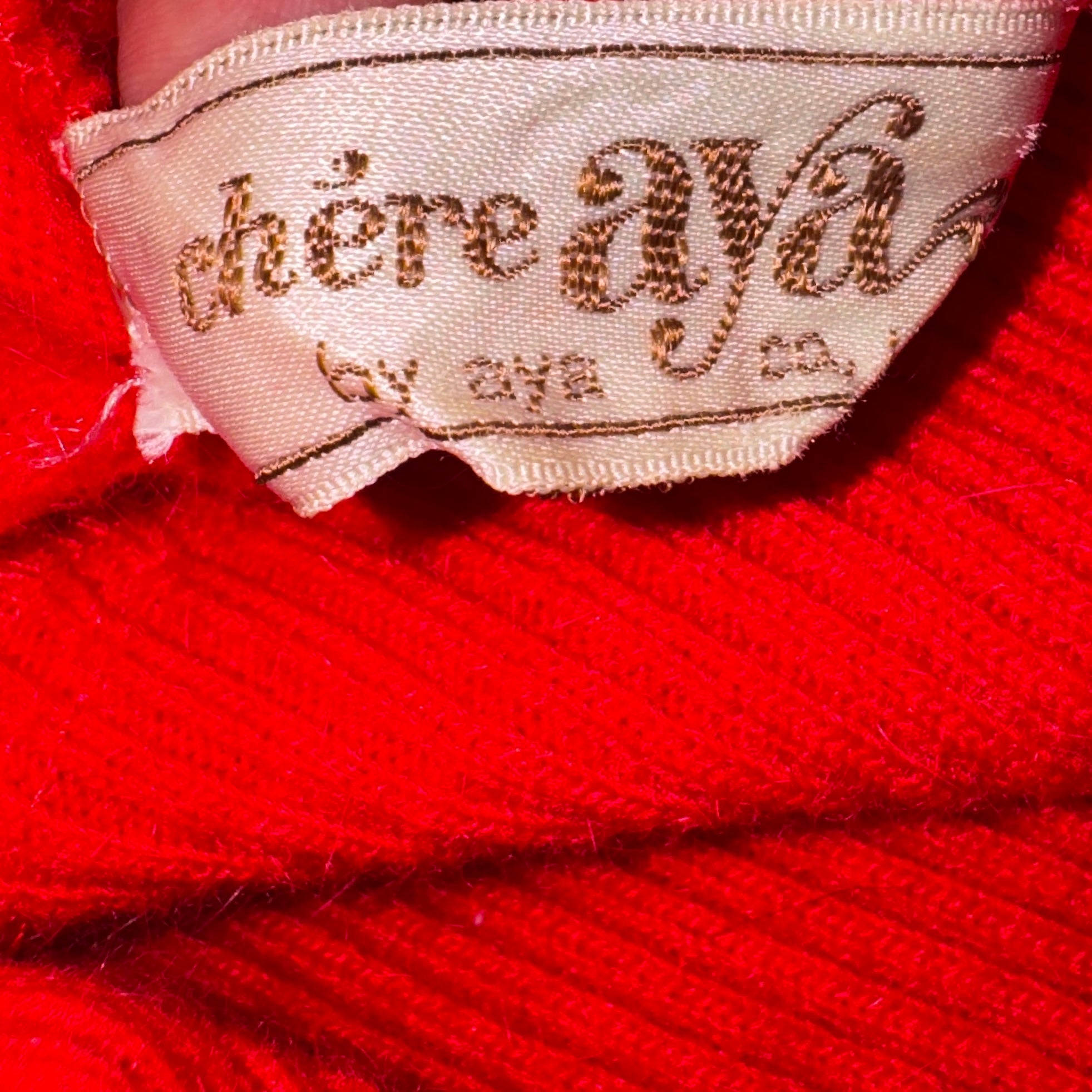 60s Vintage Embroidered Cat Dress (M)