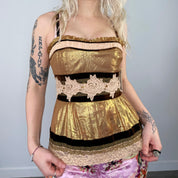 Nanette Lepore Silk Bustier Tank (XS/S)