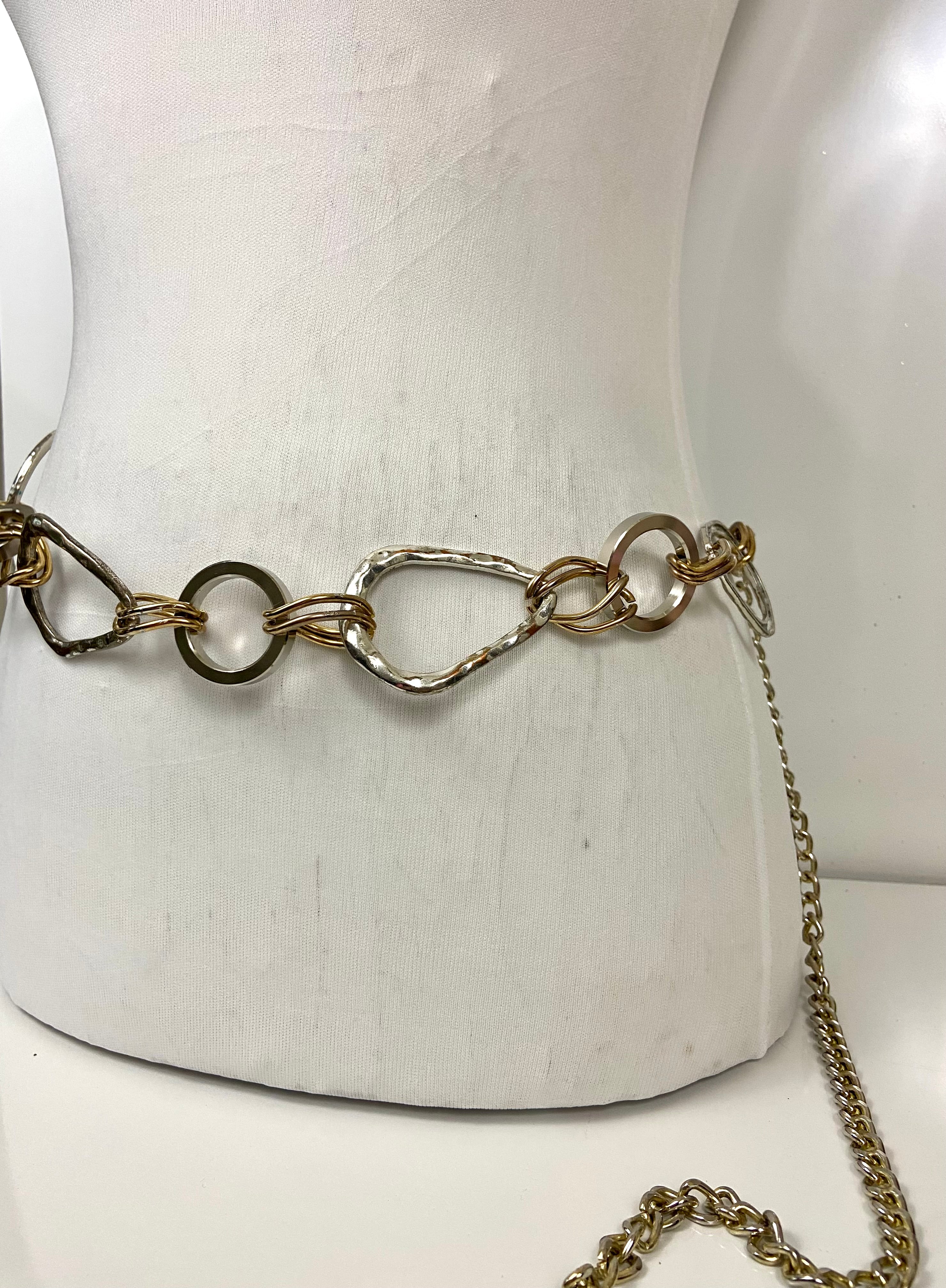 Gold & silver waist chain belt