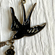 Little black bird choker