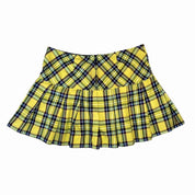 Tripp NYC Yellow Plaid Mini Skirt (L)