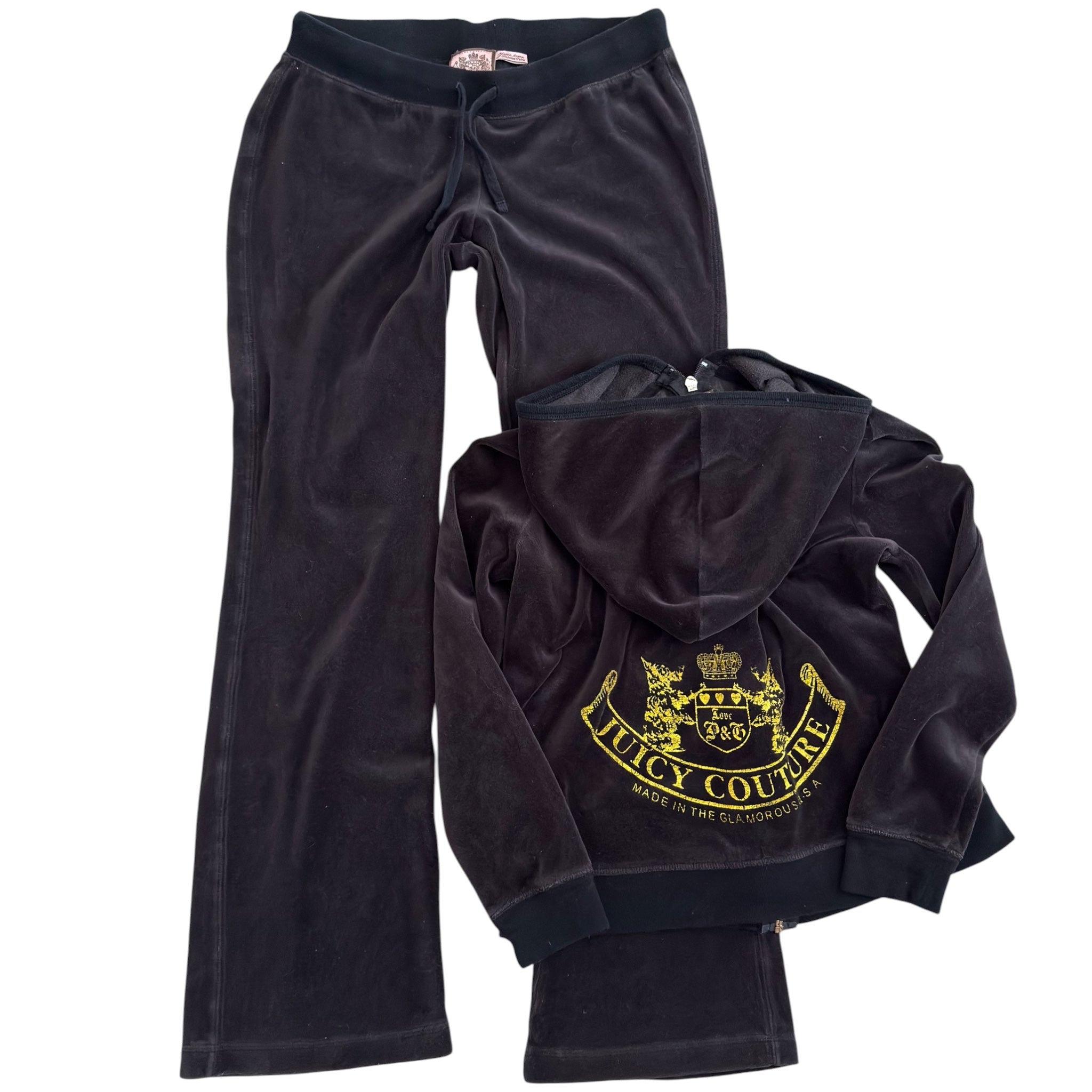 iconic vintage Juicy Couture velour tracksuit set (S)