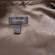 Y2K Sexy Brown Leather Moto Jacket (XS)