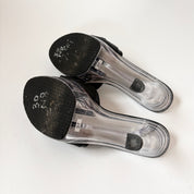 Y2K Lucite & Leather Pumps (6.5)