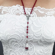 Reworked Vintage Rosary Necklace