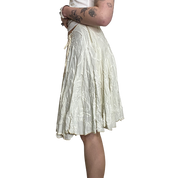 Vintage White Coquette Midi Skirt (XS/S)