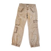 Z. Cavaricci Olive Satin Cargo Pants (S)