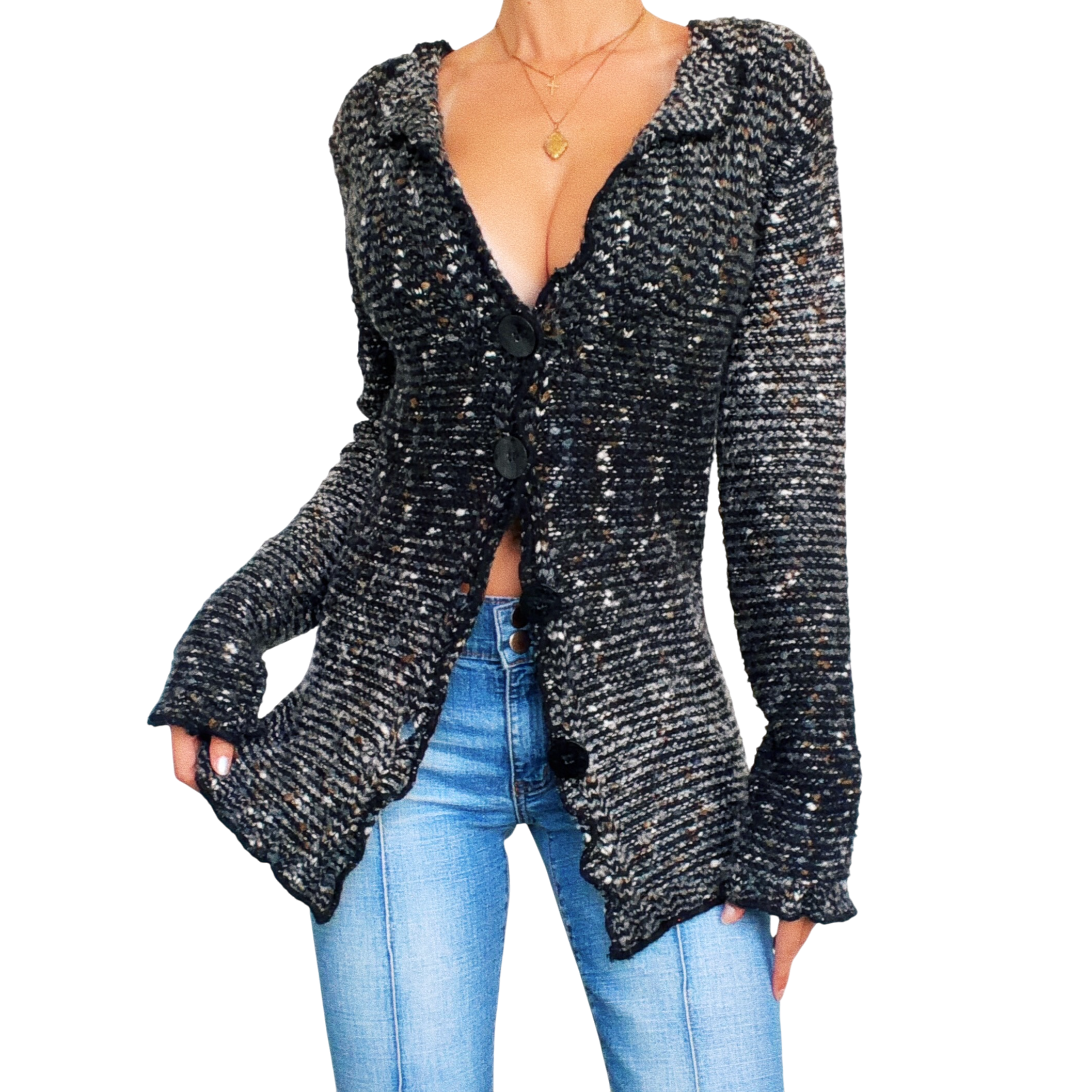 BCBG Chunky Knit Cardigan (S/M)