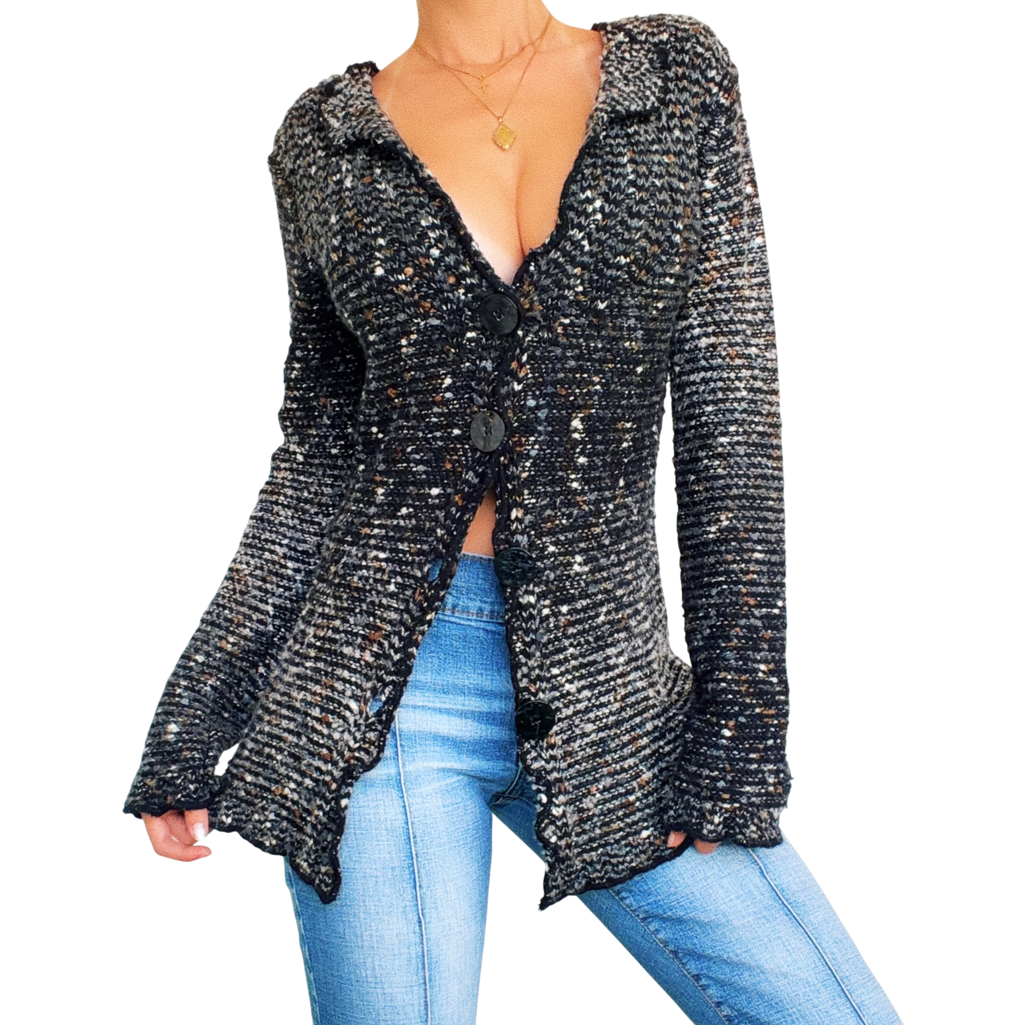 BCBG Chunky Knit Cardigan (S/M)