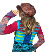 Vintage Genuine Leather Newsboy Cap