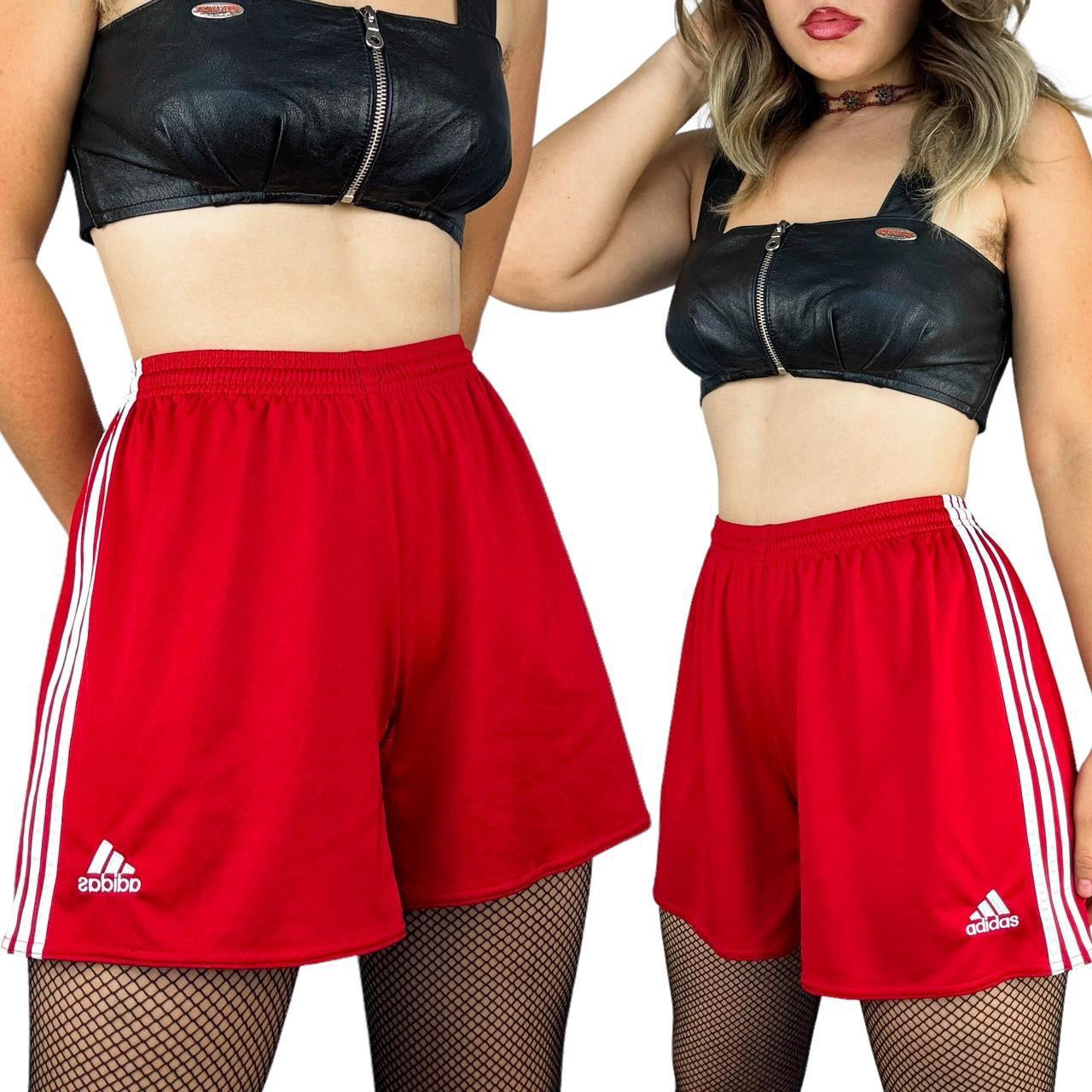 Adidas Cherry Red Track Shorts (M)