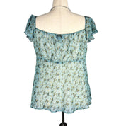 Y2K Ditsy Floral Milkmaid Top (3X)