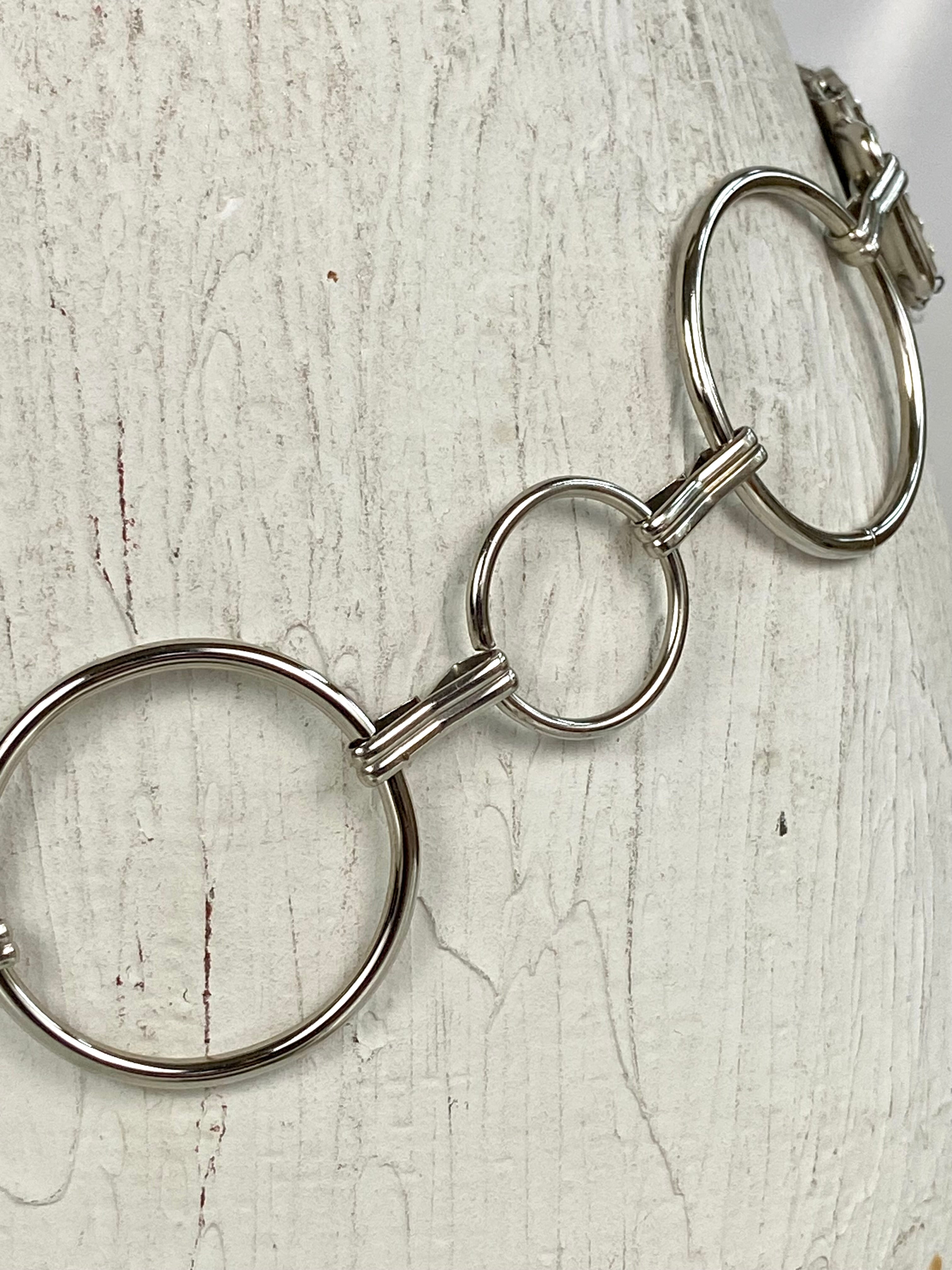 Metal leather mixed belt