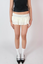 Vanilla Ribbon Micro Skirt (XS-L)