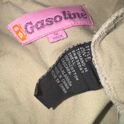 Y2K Khaki Cropped Utility Jacket (M)