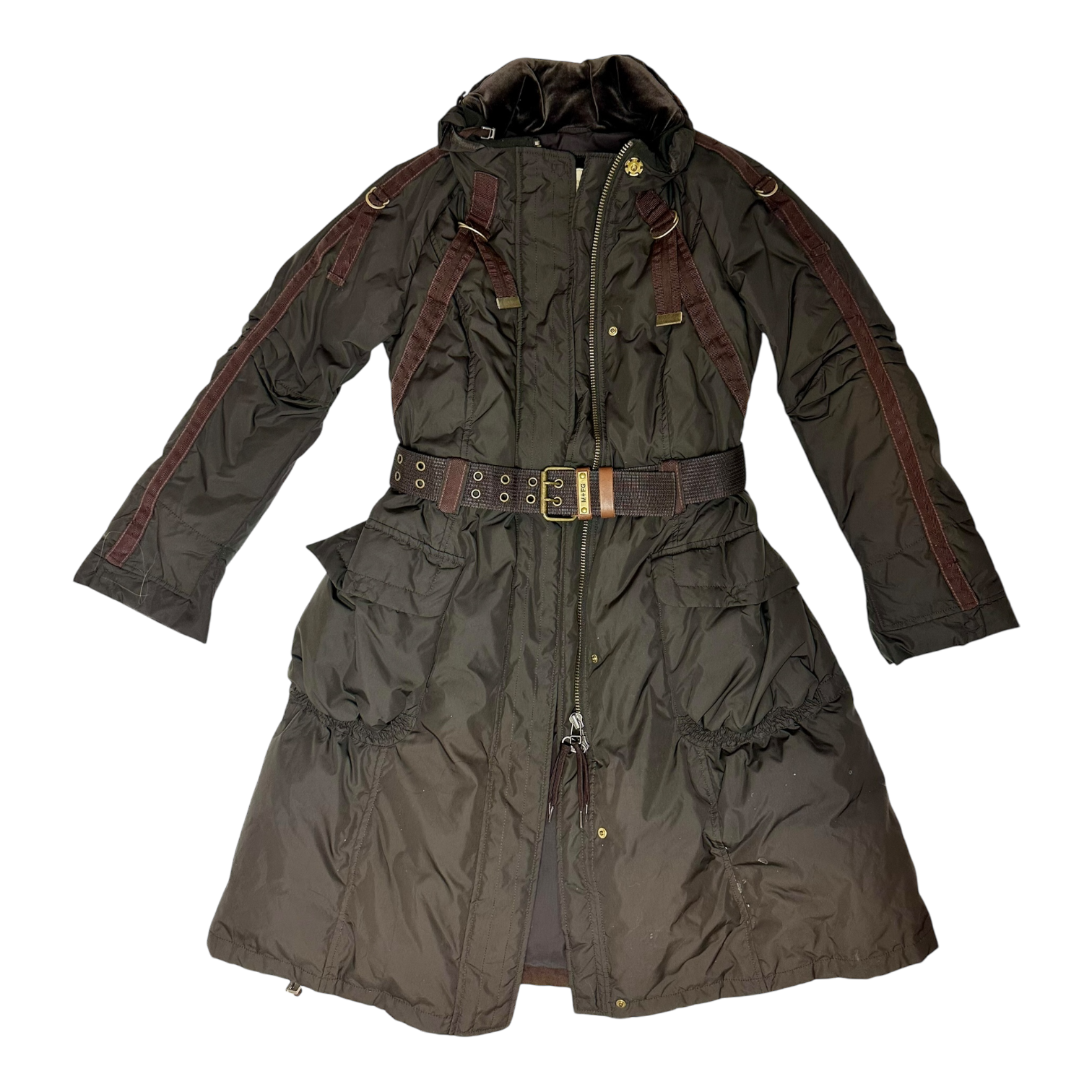MARITHE FRANCOIS GIRBAUD ベルト付コート Marithé + François Girbaud Coat (L) – Holy Thrift