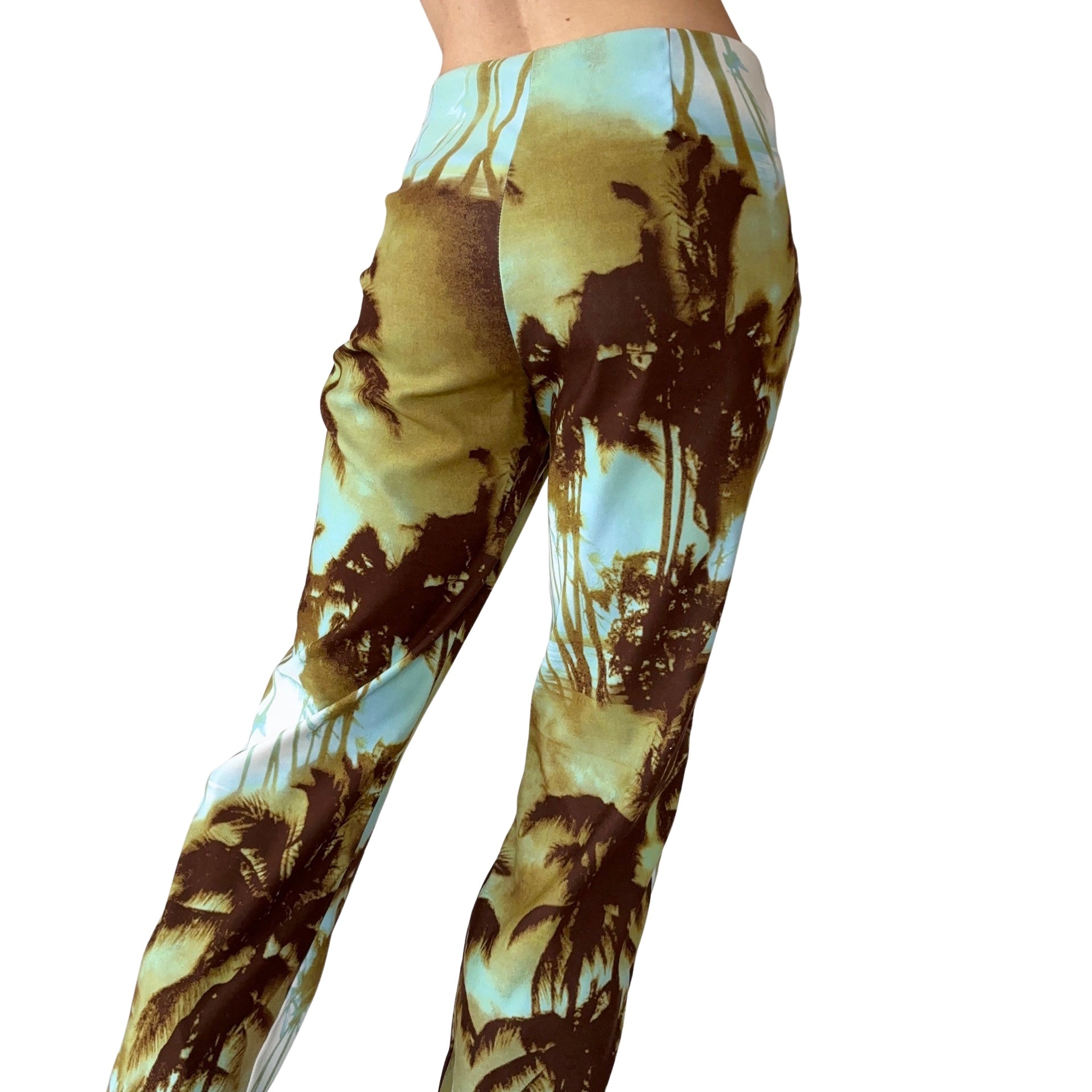 2000s Tropical Print Pants (M)