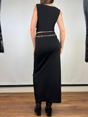 90s Morgan De Toi Belted Pencil Skirt (XS)