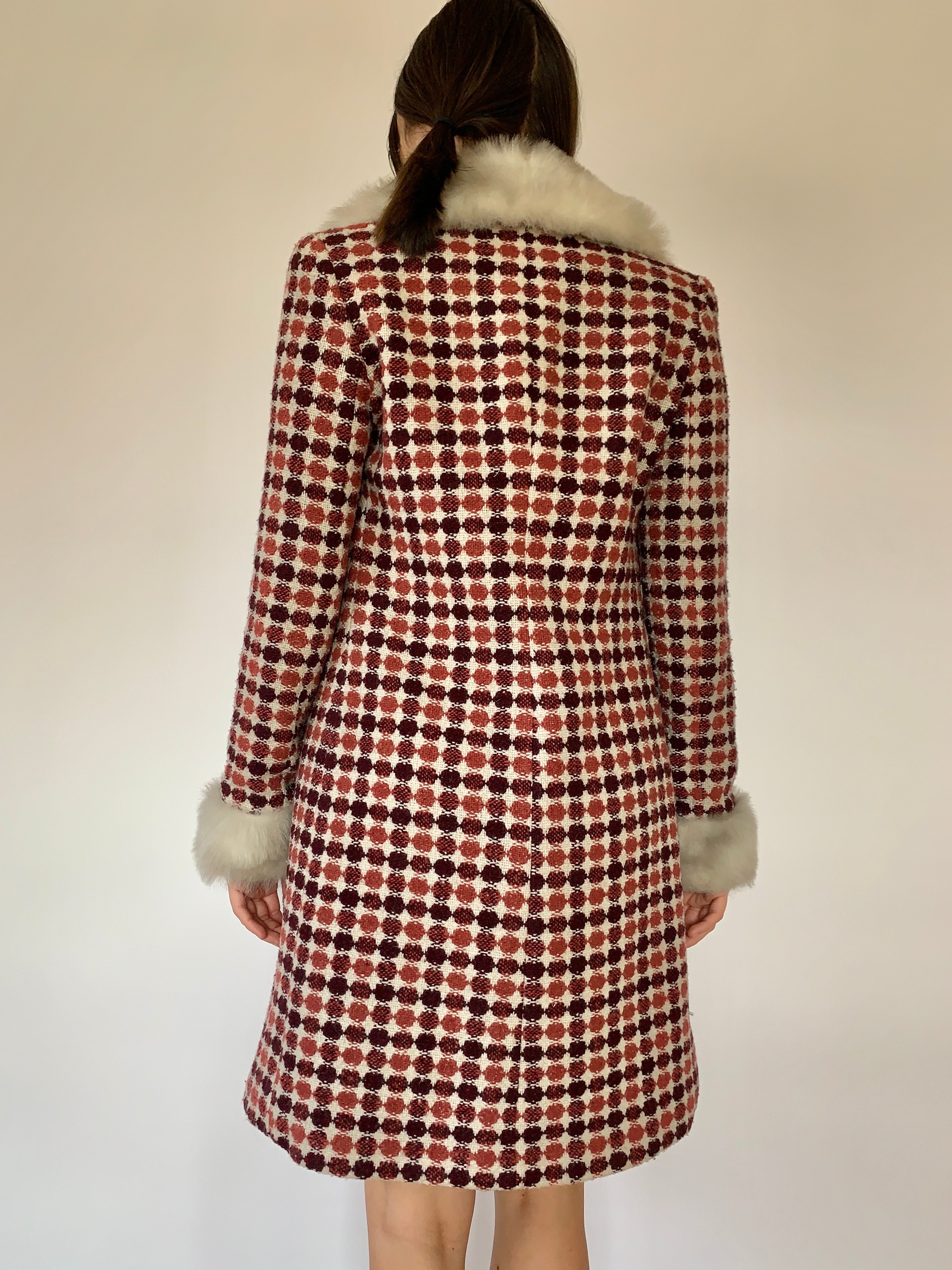 Polka Dot Penny Lane Coat - Small
