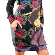 Desigual Geisha Graphic Dress (XS)