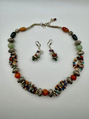 Multicolor Gemstone Beaded Necklace Set