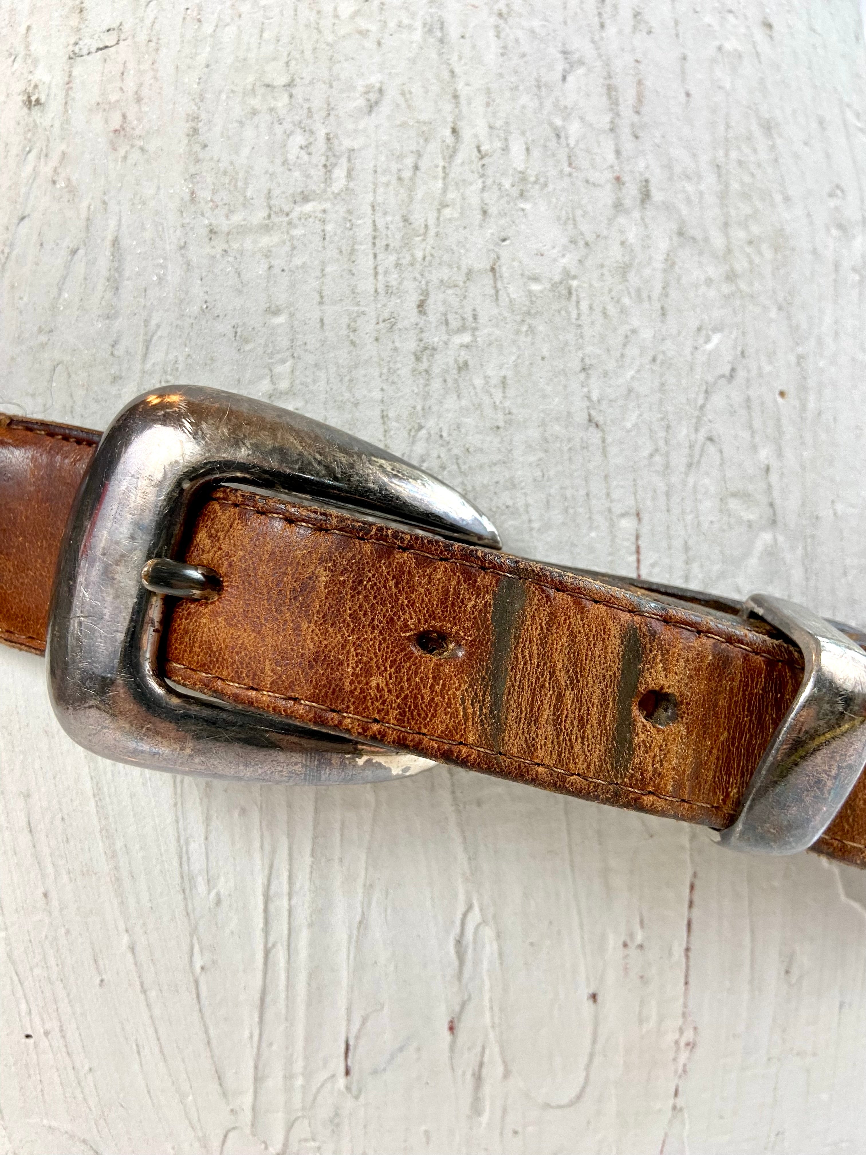 Sentry vintage leather belt