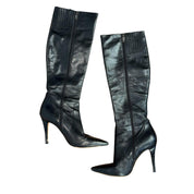 Vintage Italian Leather Stiletto Boots (8.5)