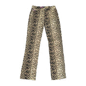 Vintage Bubblegum Leopard Flare Jeans (XS/S)