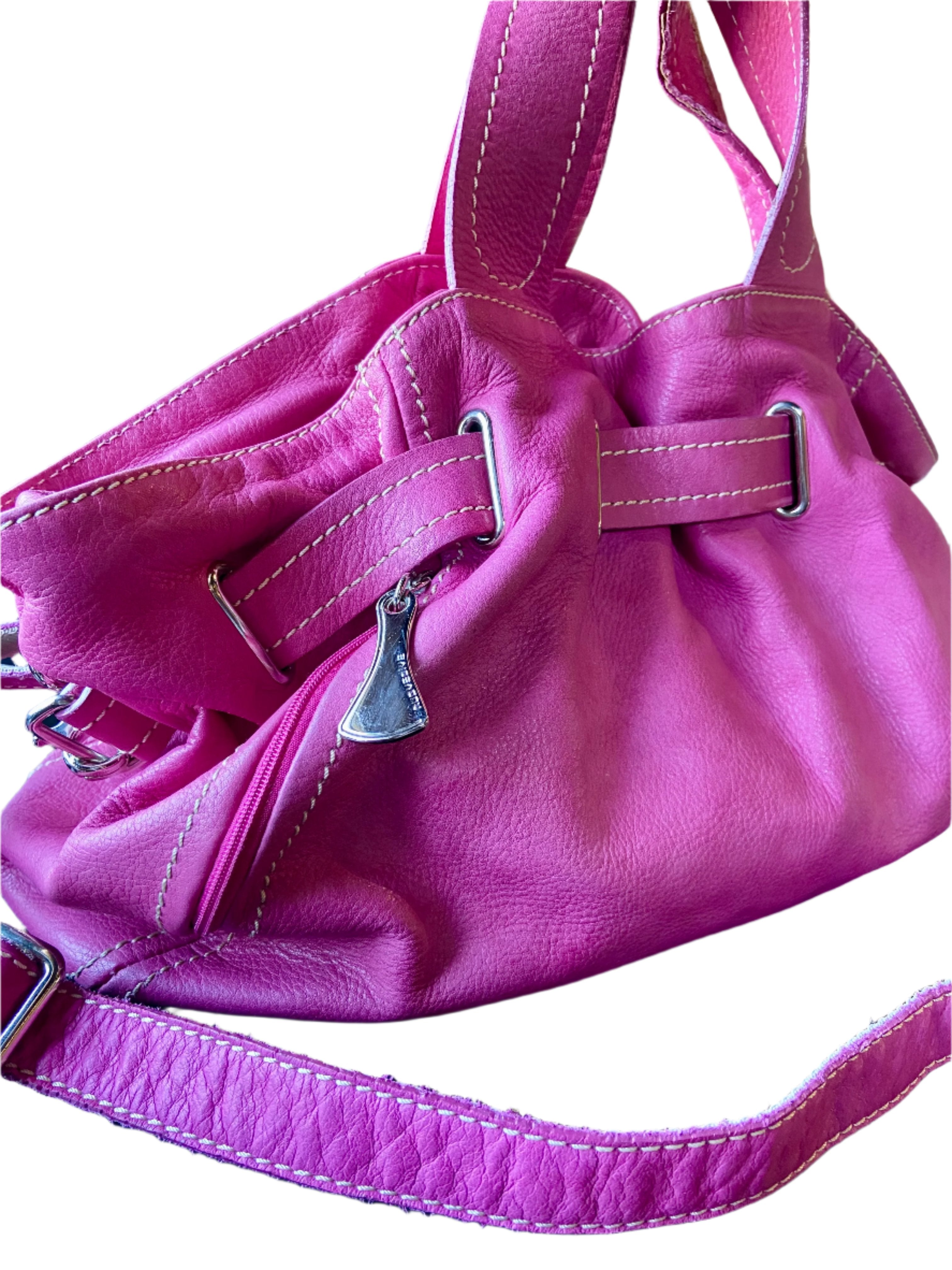 Nuovedive pink Italian leather handbag Holy Thrift