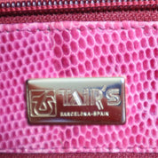 90s Luxury Pink Snakeskin Handbag