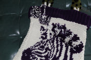 3D Mane Zebra Crochet Purse