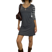 Vintage Cop Copine Striped Mini Dress (S/M)