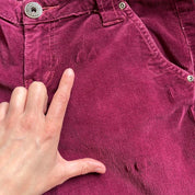 Y2K Low Rise Corduroy Flares (S)