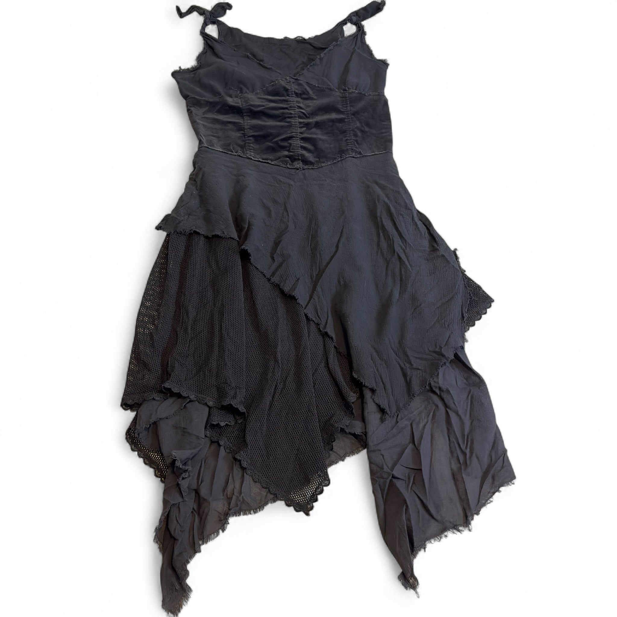 Lip Service Hanky Hem Layered gothic dress (XL)