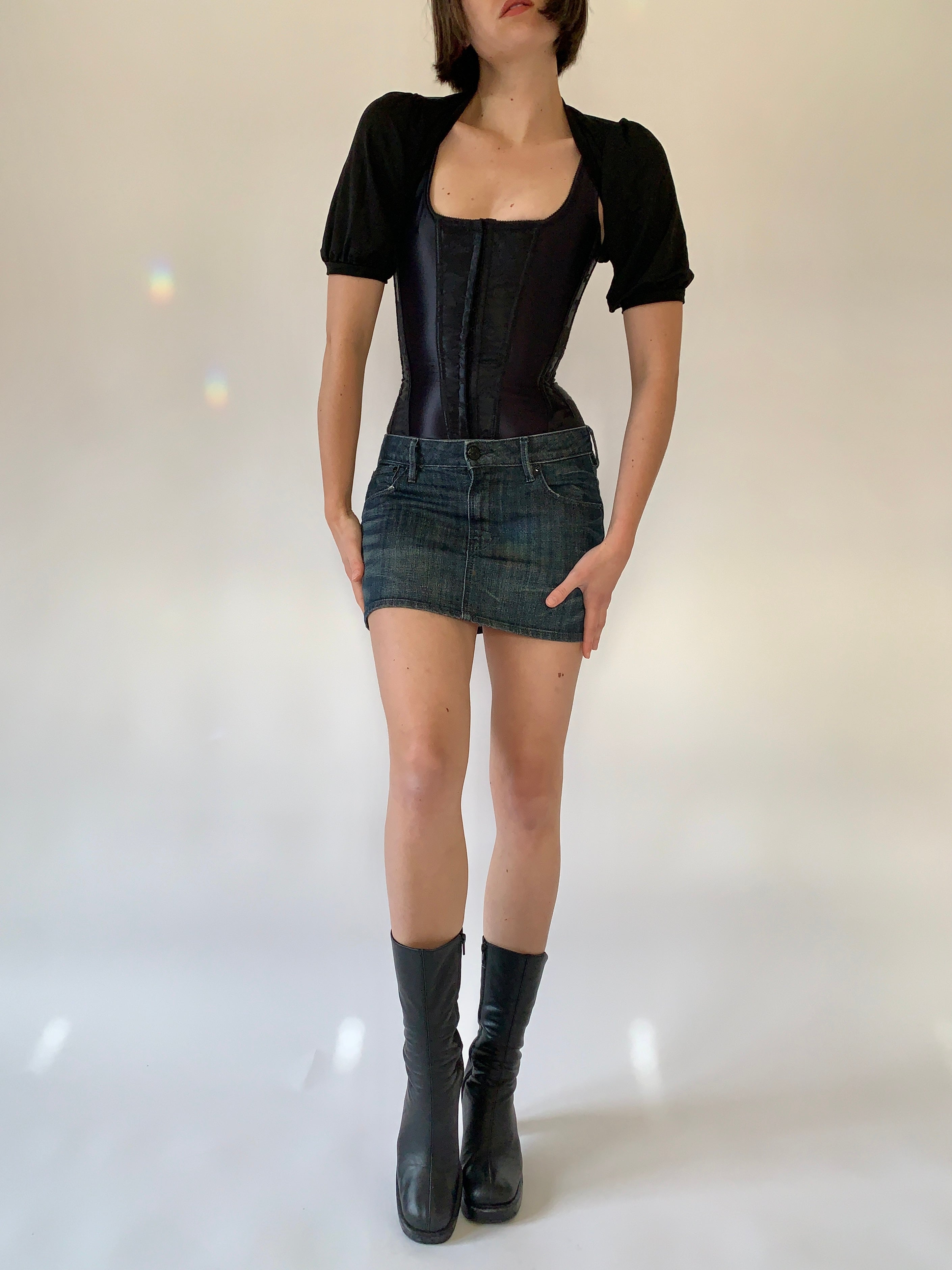 Dark Wash Denim Mini - Small