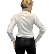Vintage Ruffle White Blouse (S)
