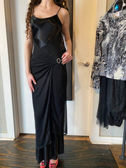 Black Brooch Maxi Dress (S)