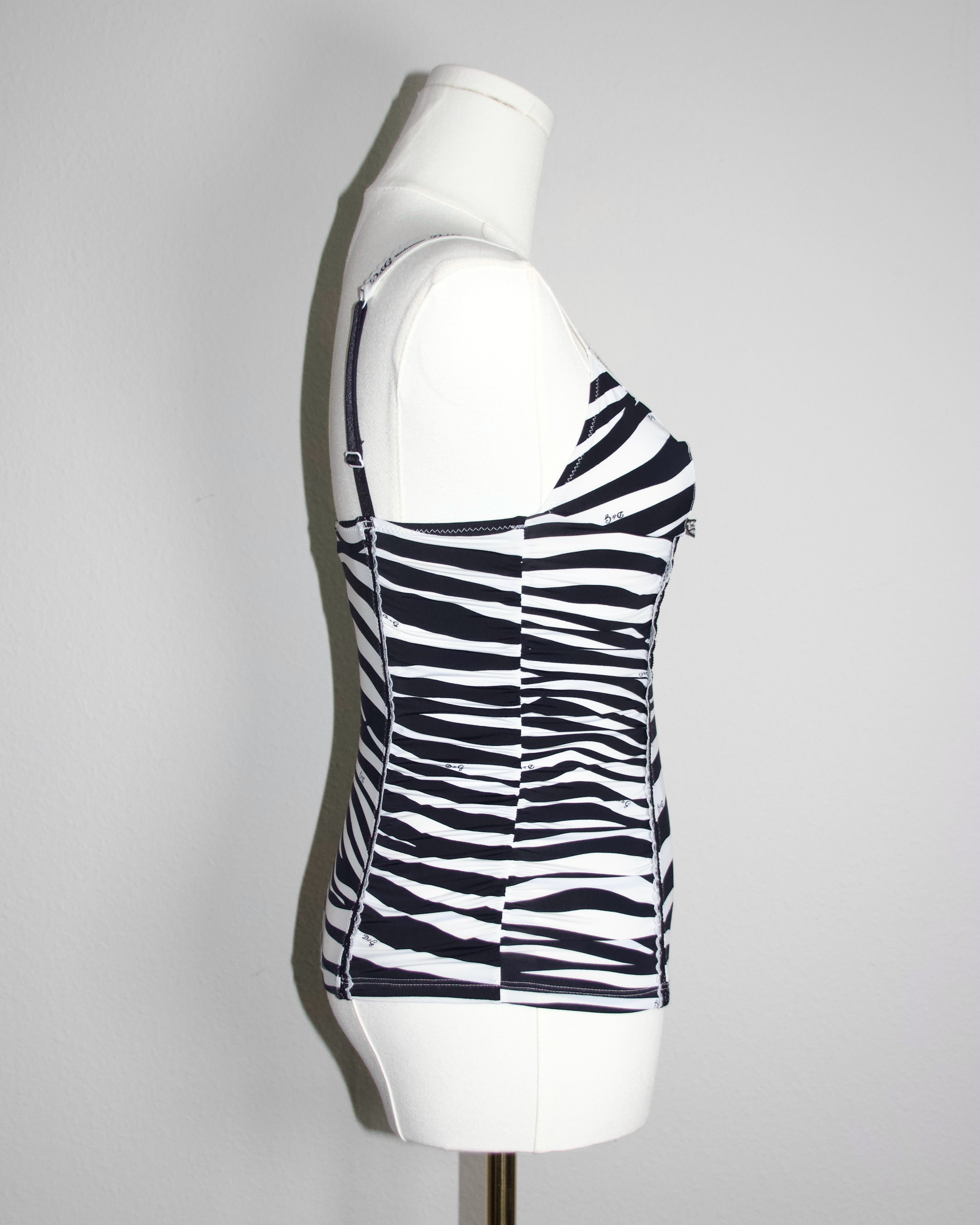 00s Dolce & Gabbana Zebra Tank (XS)