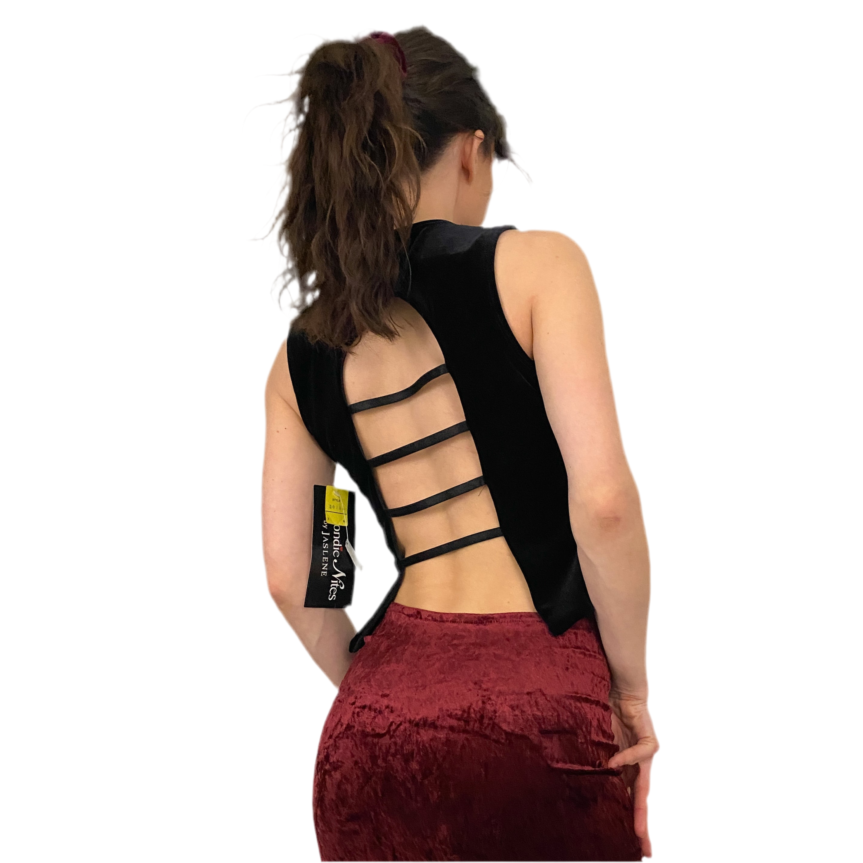 Velvet Cut Out Top (M)