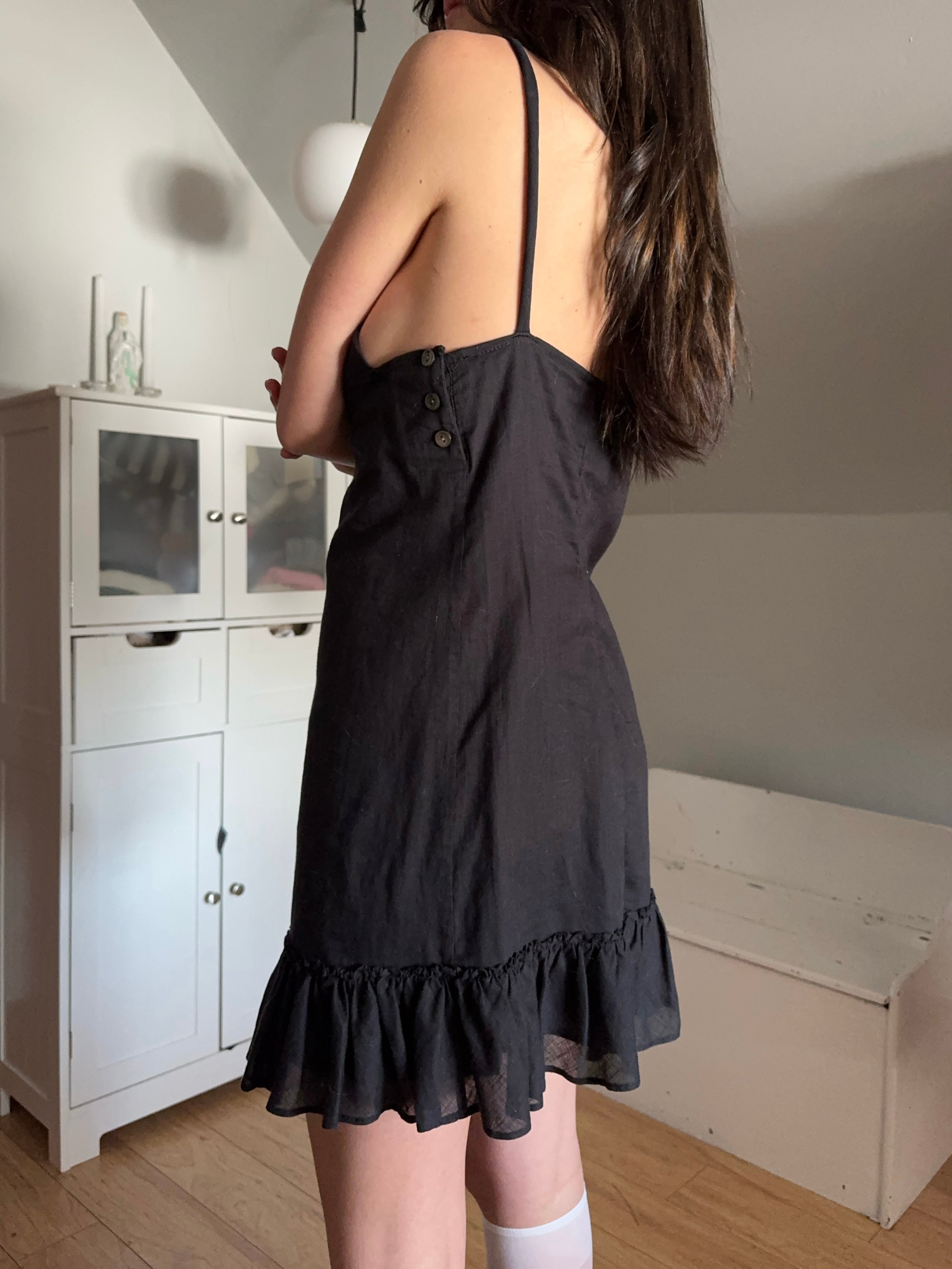 Noir Babydoll Dress (XS)