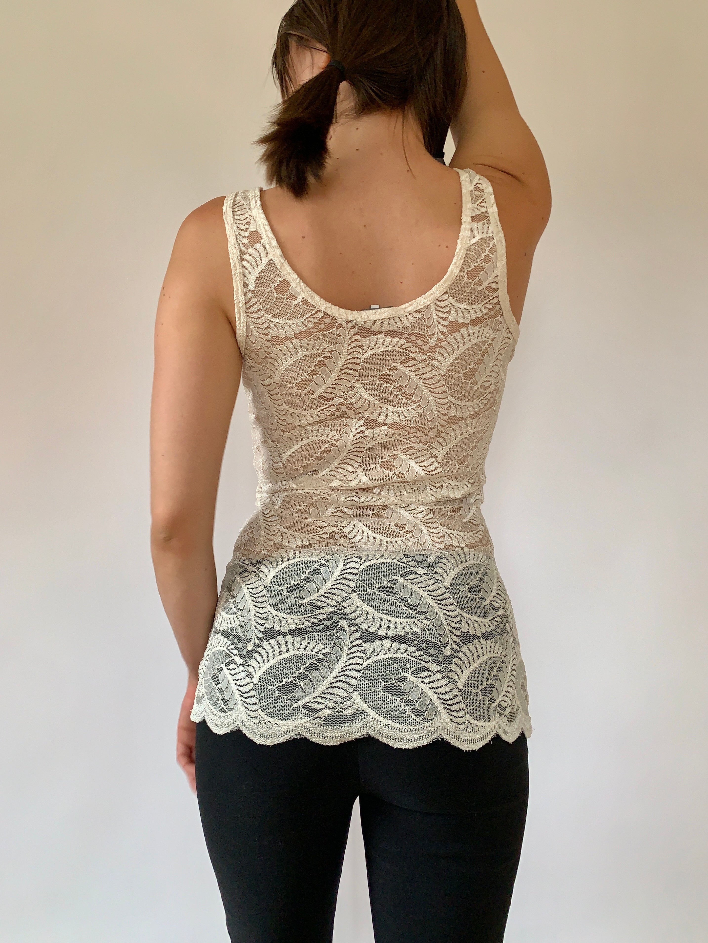 Y2K Lace Tank (M)
