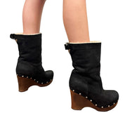 Ugg Genuine Suede Studded Wedge Boots (8)