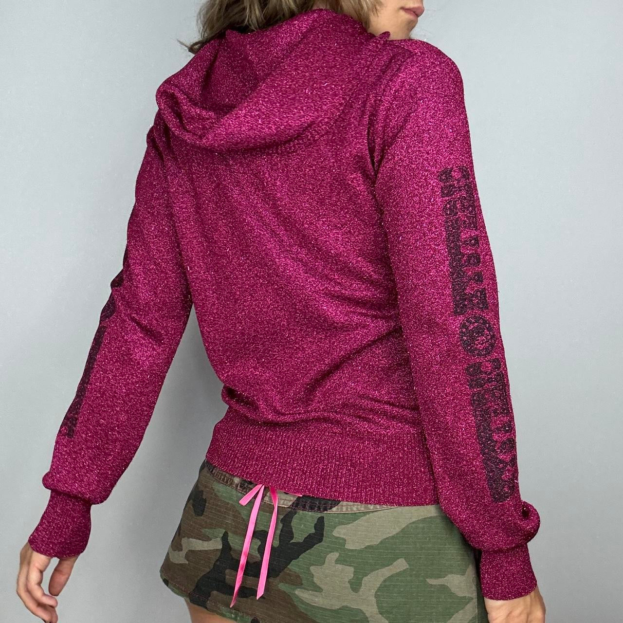 Hysteric Glamour Pink Glitter Hoodie (M/L)